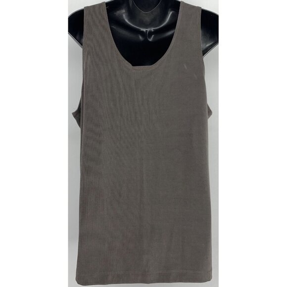Chicos Travelers Tank Top Size 3 XL Extra Large Gray Blouse Stretch Women New - Picture 3 of 8